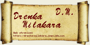 Drenka Milakara vizit kartica